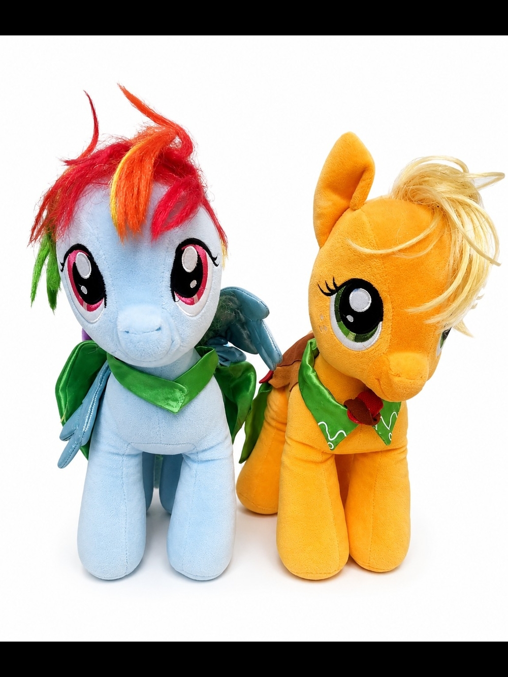 My Little Pony Rainbow Dash & Applejack Plush Toy Set - Blue & Orange
